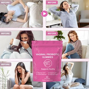 Вагинальные пробиотики для женского здоровья, веганские органические жевательные конфеты, контроль запаха, баланс рН и грибков, 60 жевательных конфет, клюква, кора вяза черешневого. - Product Image 6