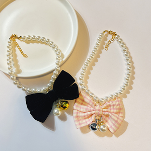 Collana per Cani con Ciondolo Osseo in Strass e Perle, Motivo Animale, Taglia Grande <span class=keywords><strong>L</strong></span>, Gioielli di Moda per Animali Domestici - Product Image 5