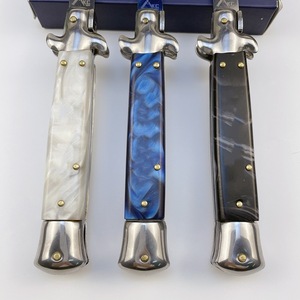 Coltello Pieghevole da Caccia Stile Italiano in Acciaio Inox 440 a Lama Singola, Multiuso OEM per Uomo - Product Image 2
