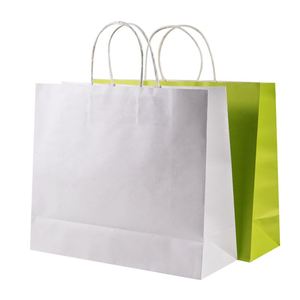 Bolsas de Papel Kraft Reciclables al por Mayor con Asa Retorcida, Bolsas de Regalo Ecológicas de Colores para Compras - Product Image 2