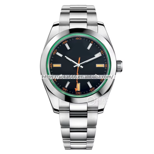Montre homme chronographe GMT de luxe de haute qualité avec mouvement mécanique automatique Seiko, acier inoxydable 904L, logo personnalisé, saphir - Product Image 3
