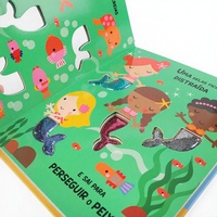 Libro Infantil Personalizable con Marco, Libro de Colorear en Inglés para Niños, Dibujo, Educación Temprana, Impresión Digital, Grabado en Cobre