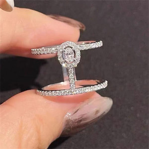 Anello dal Design a Forma di Barra, Stile Semplice, Anello da Dito per Donne - Product Image 1