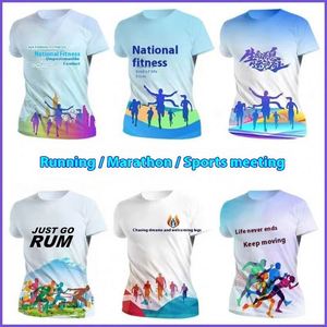 เสื้อยืดเปล่าทรงปกติสำหรับผู้ชาย สำหรับแคมเปญหาเสียง เสื้อผ้าสตรีทแวร์ เสื้อเจอร์ซีย์ระบายอากาศได้ดี สำหรับเล่นกีฬา ผลิตจากโพลีเอสเตอร์ 100% แขนสั้น - Product Image 4