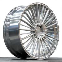 Rines de Aleación Forjados Multirradio en Plata Pulida TXING, de 18-20 Pulgadas, 5x112, Compatibles con Mercedes Clase C, E y S