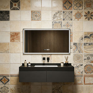 <span class=keywords><strong>Meuble</strong></span>-lavabo mural flottant multi-niveaux en bois pour salle de bain à usage domestique avec miroir en promotion - Product Image 2