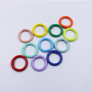 20Mm 25Mm 27Mm Đen Màu Trắng Sơn Vòng Carabiner Kim Loại Mùa Xuân Cổng O Ring Vòng Chìa Khóa Kim Loại Mùa Xuân Cổng Vòng - Product Image 1