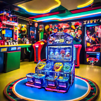 Machine d'arcade de course à monnayeur pour 4 joueurs, console de jeu de course automobile pour enfants, kit de jeu de conduite, machine de jeu de course, toutes sortes