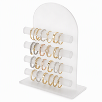 Présentoir de luxe HOTEAM en acrylique dépoli pour bracelets - Organisateur de bracelets multi-niveaux