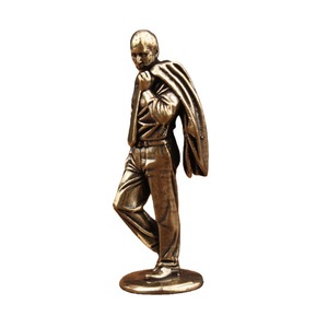Creative Brass Figurine Man In Suit Desktop Ornament <b>Retro</b> Collectible <b>Decorative</b> Sculpture For Table Housewarming Gift 1PC - Product Image 5