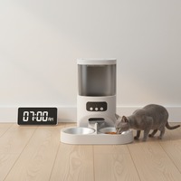 Distributeur de nourriture pour animaux de compagnie avec télécommande WiFi 2.4G et application, design luxueux, pratique pour la maison familiale