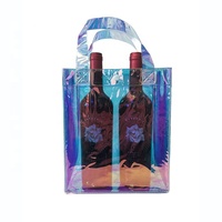 Sac fourre-tout laminé en PVC avec impression de logo personnalisé emballage en plastique transparent coloré populaire pour shampooing mascara gelée vin autres