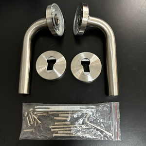 DOOROOM Modern Brass <strong>Knob</strong> BK Emergency Opening Sliding <strong>Door</strong> Lock Brushed Black Bathroom Hotel Easy Installation - Product Image 6