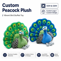 Peluche d'oiseau personnalisée, collection Zoo, cadeau, vente directe usine, jouet animal éducatif sur mesure, commande en gros, réponse rapide aux échantillons