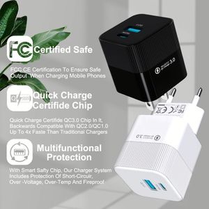 Best Selling 25W Single Type C Port Fast Charger 20V Output Voltage for iPhone Travel Adapter with PD Function for EU US <b>Sockets</b> - Product Image 3
