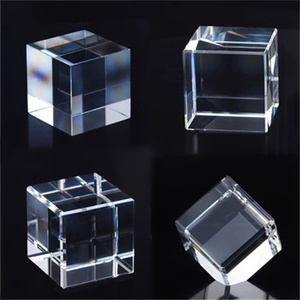 Jadevertu taille personnalisée en gros cube de <span class=keywords><strong>cristal</strong></span> K9 vierge pour gravure de surface au laser 3d fournisseur de fabrication de cristaux - Product Image 1