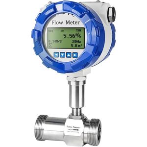 CNYJSOZNO Turbine Flowmeter DN10 SS304 Digital <b>Water</b> <b>Flow</b> Sensor Industrial Use - Product Image 1