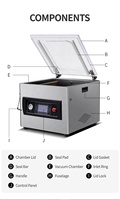 DZ400-500 1T/i1D CE Machine à sceller sous vide de table Portable emballage de viande fraîche scellant sous vide avec sac