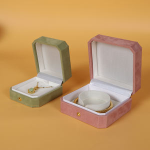 Boîte à bijoux en velours <span class=keywords><strong>de</strong></span> forme octogonale, boîte d'emballage <span class=keywords><strong>de</strong></span> bijoux <span class=keywords><strong>de</strong></span> luxe avec logo personnalisé SIFOO, ensemble <span class=keywords><strong>de</strong></span> boucles d'oreilles, collier, bague, bracelet - Product Image 4