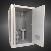 Toilettes et douche portables recyclées, maison modulaire en conteneur, salle de bain publique extérieure, toilettes mobiles