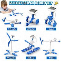 Nouveau 6 en 1 Diy Educational Robot Toy Solar Kit jouet vente en gros STEM jouet école kit scientifique pour les enfants