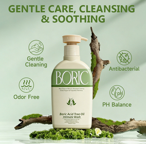 Natuurlijke intieme reiniging met boorzuur, Yoni schuim, pH-balans, geurloos, reinigend, intieme verzorging, vaginale wasbeurt voor gevoelige huid - Product Image 2