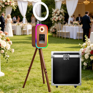 Photomaton portable pour mariage, impression instantanée, filtre personnalisé, photomaton pour événements et fêtes, iPad, appareil photo reflex numérique, photomaton rétro - Product Image 1