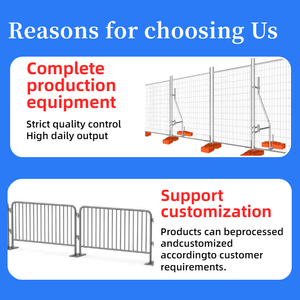 Valla Temporal Móvil para Exteriores con Bloques de Plástico, Paneles de Valla Temporal para Construcción - Product Image 5