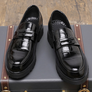 Nuove <span class=keywords><strong>Scarpe</strong></span> in Pelle di Grande Taglia con Tomaia Lucida, Mocassini per Affari e Matrimoni, Calzature in Pelle - Product Image 6