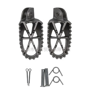 Repose-pieds en acier inoxydable KB Motocross avec protection d'attache - Remplacement/Réparation Garantie 1 an - Product Image 2