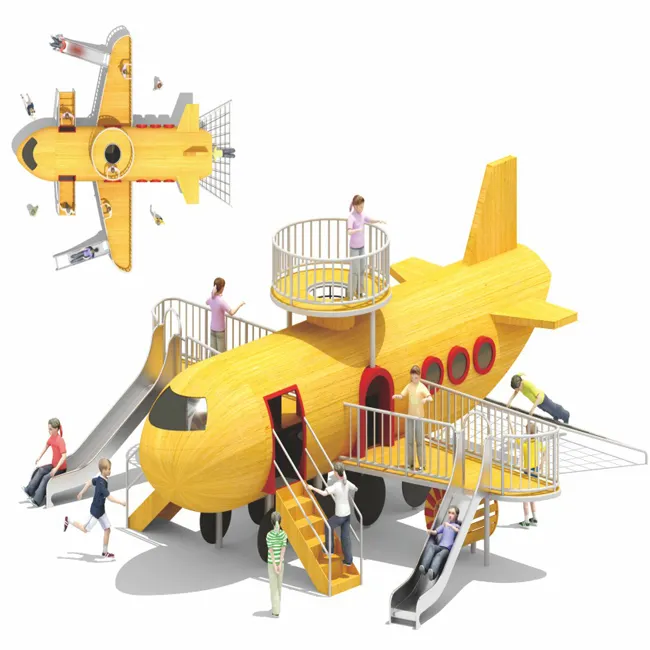 Professionele Aangepaste Vliegtuigen Styling Kids Outdoor Speeltuin Speeltoestellen