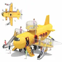 पेशेवर अनुकूलित विमान स्टाइल बच्चों आउटडोर खेल का मैदान खेलने के उपकरण
