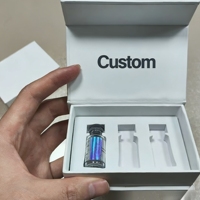 Étiquettes et boîtes en papier personnalisées pour flacons de 3 ml, 5 ml, 10 ml, ensemble d'emballage pour flacons rechargeables