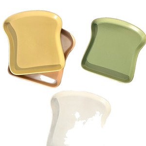 Plato de cerámica para tostadas, forma irregular, color crema, plato poco profundo para desayuno, postre, uso en fiestas. - Product Image 5