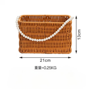 야외 보관 핸드 바스켓 진주 토트 백 웨딩 장식 다기능 토트 백 및 결혼 선물 상자
