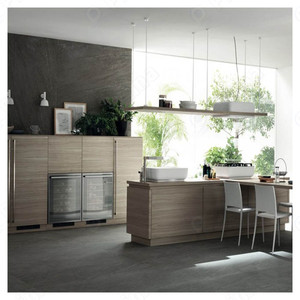 Diseño de estilo <span class=keywords><strong>Prima</strong></span>, muebles para el hogar personalizados pequeños, gabinetes de melamina en forma de L, cocina con fregadero - Product Image 3