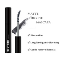 Mascara waterproof multicolores sans logo, maquillage de fête, cosmétique végétalien, paillettes brillantes, mascara 4D coloré