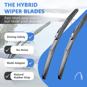 Pièces automobiles : Meilleure qualité, Essuie-glace avant universel hybride de type banane, Lame d'essuie-glace hybride premium pour pare-brise de voiture - Product Image 2