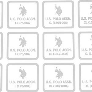 Etiqueta Adhesiva Acrílica con Logotipo Personalizado, Etiqueta Termoadhesiva para el Cuidado de la Ropa, Etiqueta de Talla para Camisetas y Ropa Interior - Product Image 1