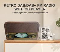 CD FM Musik/Radio Dual Wecker Einstellung Fernbedienung Multi-Mode Play Fever Level Wireless Blue Tooth Holz Audio Lautsprecher