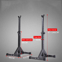 Support de squat pour équipement de gymnastique multifonction Power Barbell Rack Squat Stand