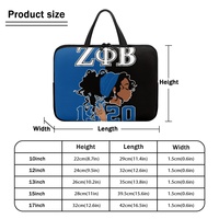 Sac pour ordinateur portable personnalisé de haute qualité Gamma Phi Delta, sac pour ordinateur portable multi-tailles sur le thème de la sororité, sac pour ordinateur portable portable pour le bureau, fournitures de bureau