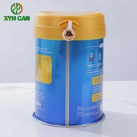 Boîtes en métal de qualité alimentaire 250g 500g 1000g Boîtes en étain vides pour boissons solides Poudre nutritionnelle Bonbons Lait Sucre Huile Collations Stockage