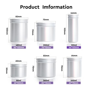 Eco-Friendly Aluminum Medicine <b>Containers</b> Screw Cap-Recycled Materials Customizable Colors for Capsules/<b>Pills</b> Gummy Packaging - Product Image 3
