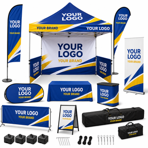 Wholesale Event Tent Display Kit With Logo Printed Canopy Flags Banner Stand <b>Table</b> Cover Custom Outdoor Promotional Tent - Product Image 1