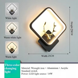 Modern <strong>LED</strong> <strong>Wall</strong> Lamp IP44 Rated <strong>Dimmable</strong> 3 Color Temperatures for Bedroom Living Room Stairway <strong>Lighting</strong> - Product Image 3