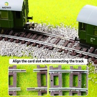 Accessoires de modélisme ferroviaire Ho Scale 1/87 en nickel argenté pour piste de train DIY, modèle de déviation courbe à voie étroite en métal, maquette de bâtiment motorisée