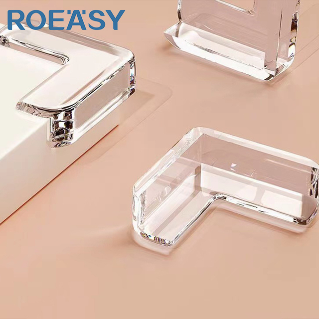 Transparent Corner Edge Guards Clear PVC Baby Safety Furniture Table Corner Protector Furniture Fittings