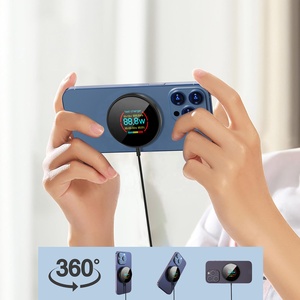 Cao cấp gương kính 15 Wát từ sạc không dây với nhiệt độ điện <span class=keywords><strong>LCD</strong></span> hiển thị điện thoại không dây sạc pad cho <span class=keywords><strong>iPhone</strong></span> - Product Image 4