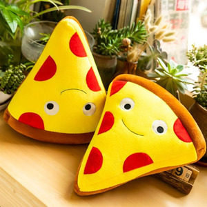 ตุ๊กตาอาหารน่ารักแบบขายส่ง MOQ ต่ำ 8684 ชิ้น ตุ๊กตาพิซซ่าหน้ายิ้มตลก ของขวัญคริสต์มาสสำหรับเด็ก - Product Image 3